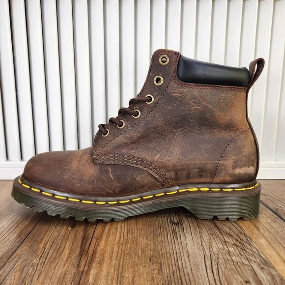 Doc Dr Martens 939 Ben Boot Womens Size 8 Brown Leather Lace Up Work Ankle Boots - Picture 6 of 10